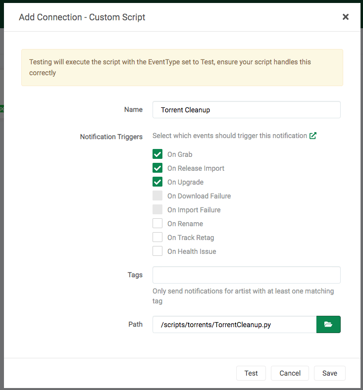 Lidarr Torrent Cleanup Script CloudBox